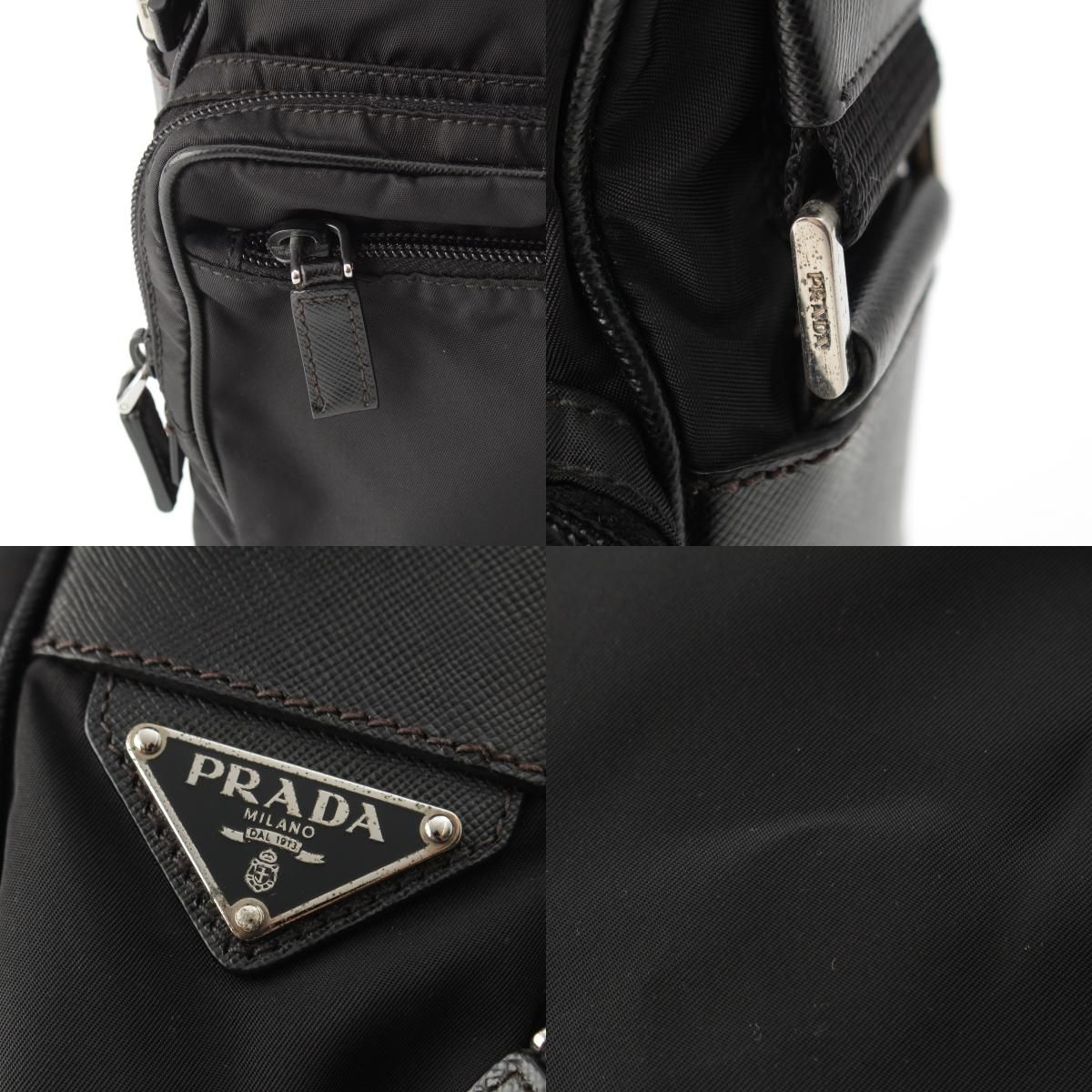 Prada Shoulder Messenger Bag Black — view 9