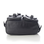 Prada Leather Backpack Triangle Logo Black — view 6