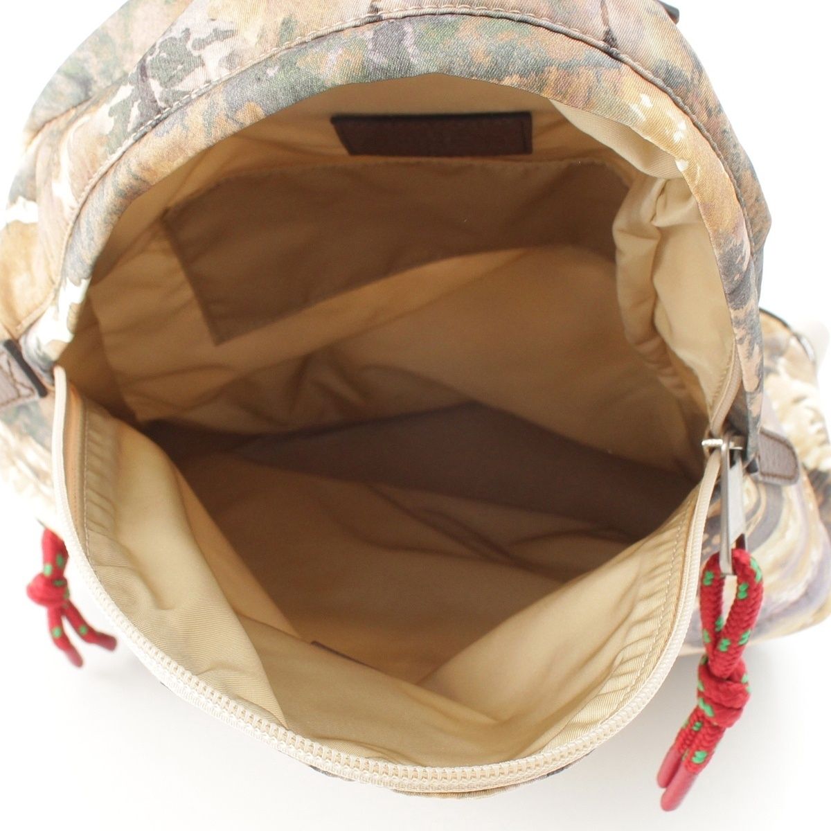 Gucci North Face the Nylon Leather Backpack Beige — view 6