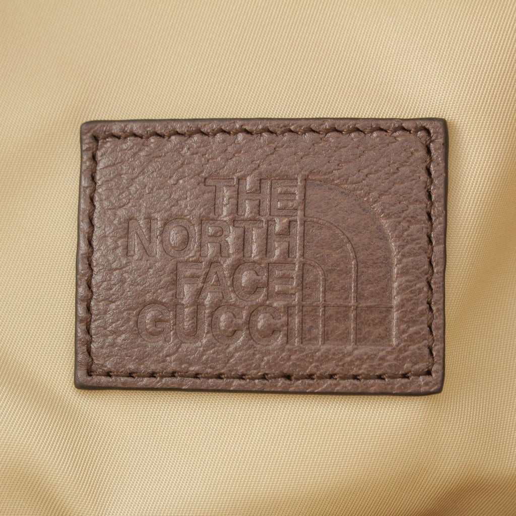 Gucci North Face the Nylon Leather Backpack Beige — view 7