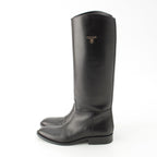 Celine Logo Anais Riding Boots Shoes Black — view 3