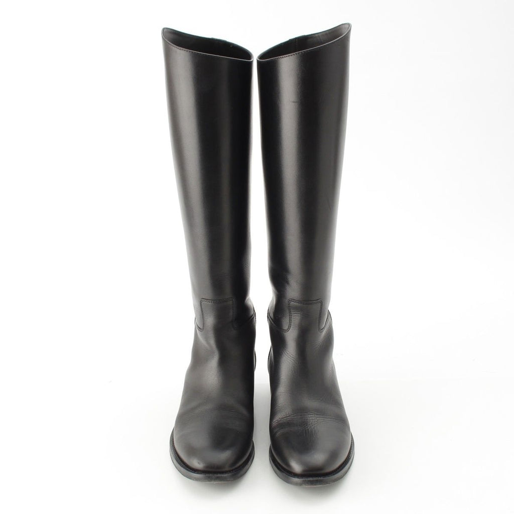 Celine Logo Anais Riding Boots Shoes Black — view 2