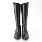 Celine Logo Anais Riding Boots Shoes Black — view 2