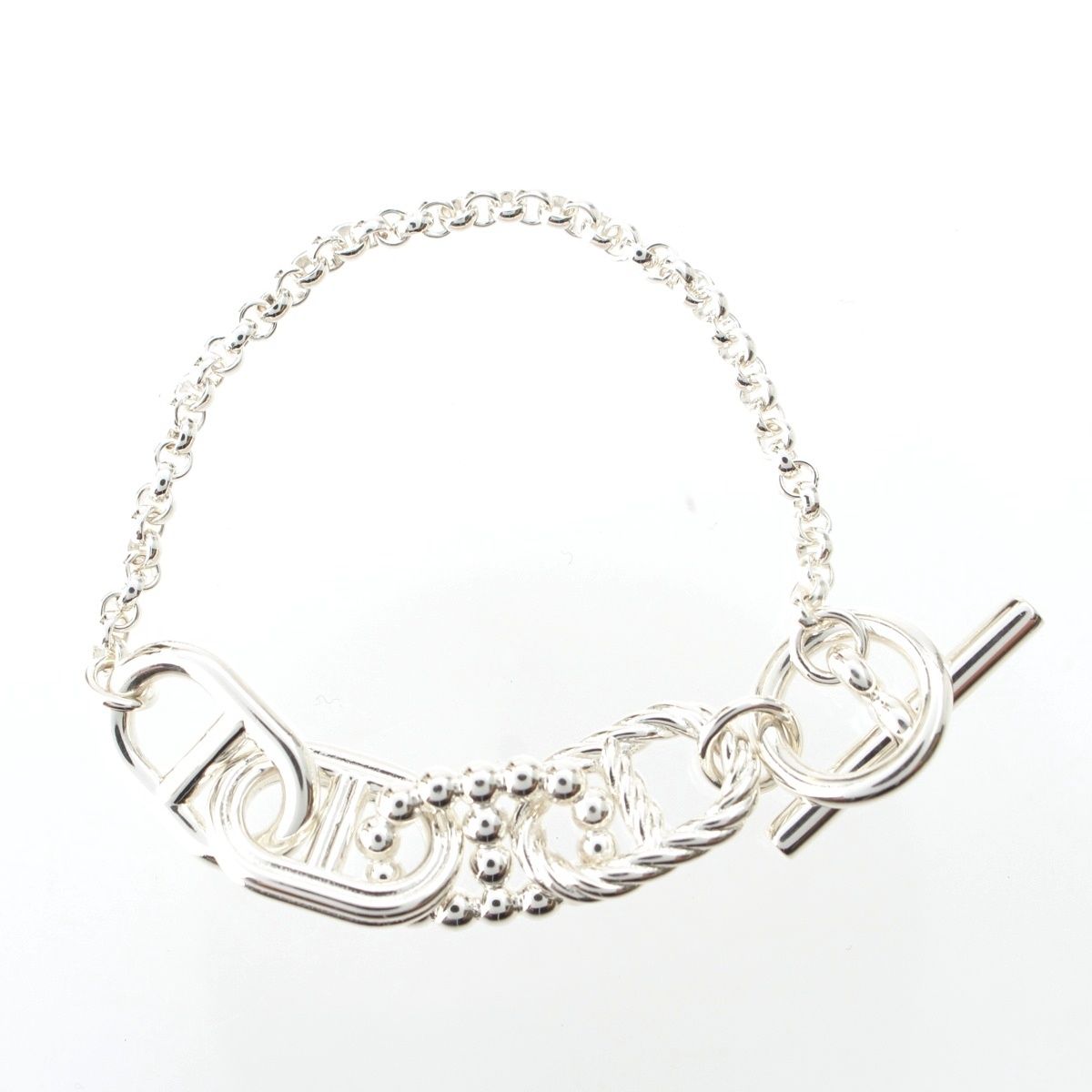 Hermes Alea II Chaine D'ancre Bracelet 925 Sterling Silver PM — view 2