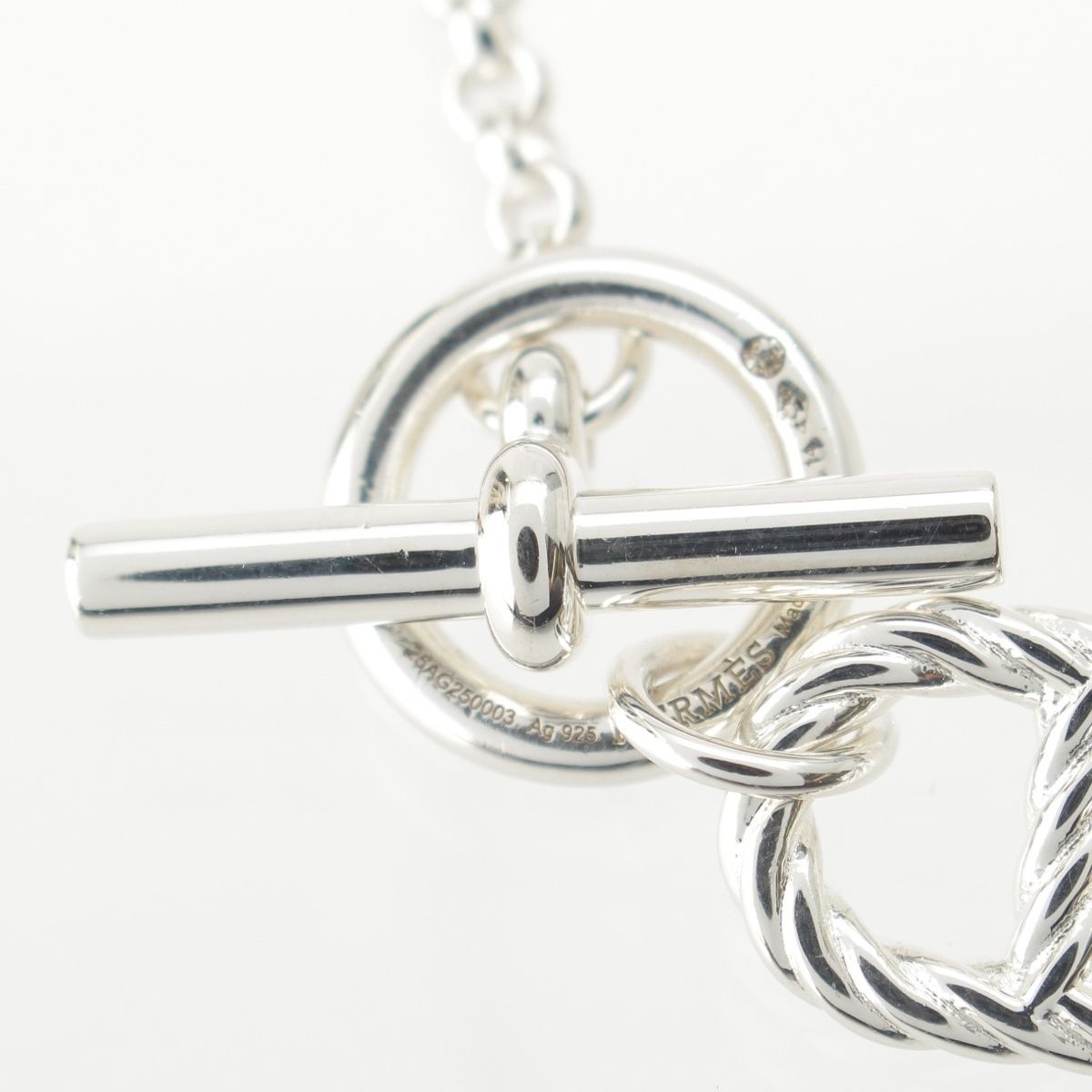 Hermes Alea II Chaine D'ancre Bracelet 925 Sterling Silver PM — view 3