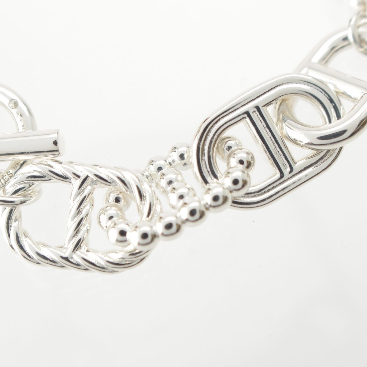Hermes Alea II Chaine D'ancre Bracelet 925 Sterling Silver PM — view 4