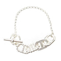 Hermes Alea II Chaine D'ancre Bracelet 925 Sterling Silver PM
