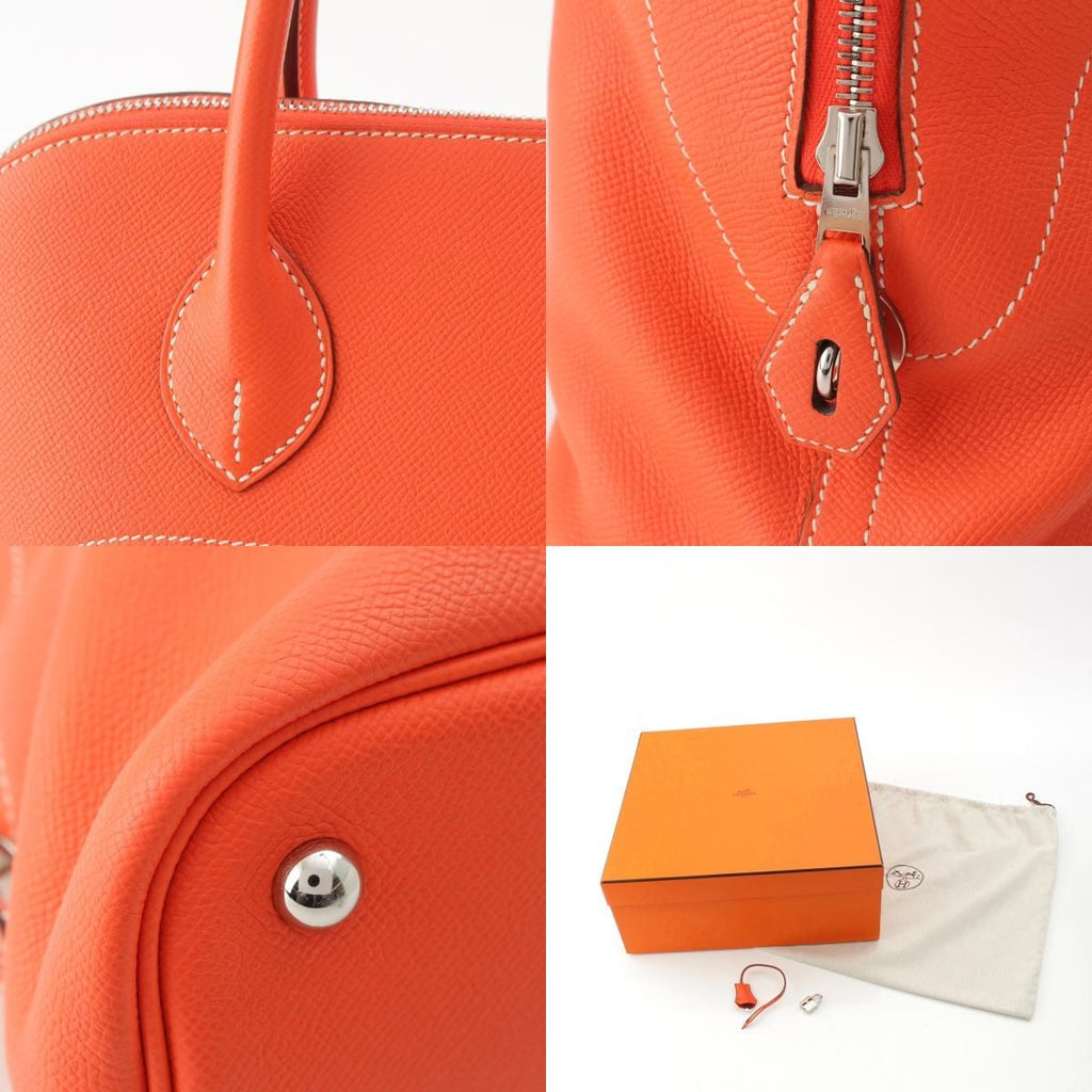 Hermes Bolide Relax 35 Epsom Boston Handbag Orange Poppy — view 9