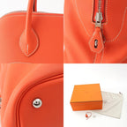 Hermes Bolide Relax 35 Epsom Boston Handbag Orange Poppy — view 9