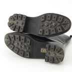 Hermes Funk Leather Kelly Lace Up Boots Black — view 5