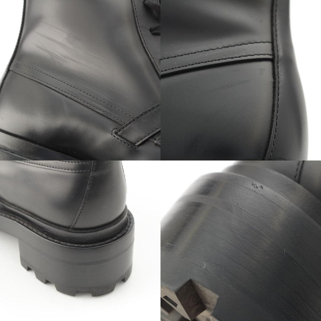 Hermes Funk Leather Kelly Lace Up Boots Black — view 9