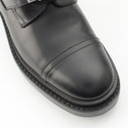 Hermes Funk Leather Kelly Lace Up Boots Black — view 6
