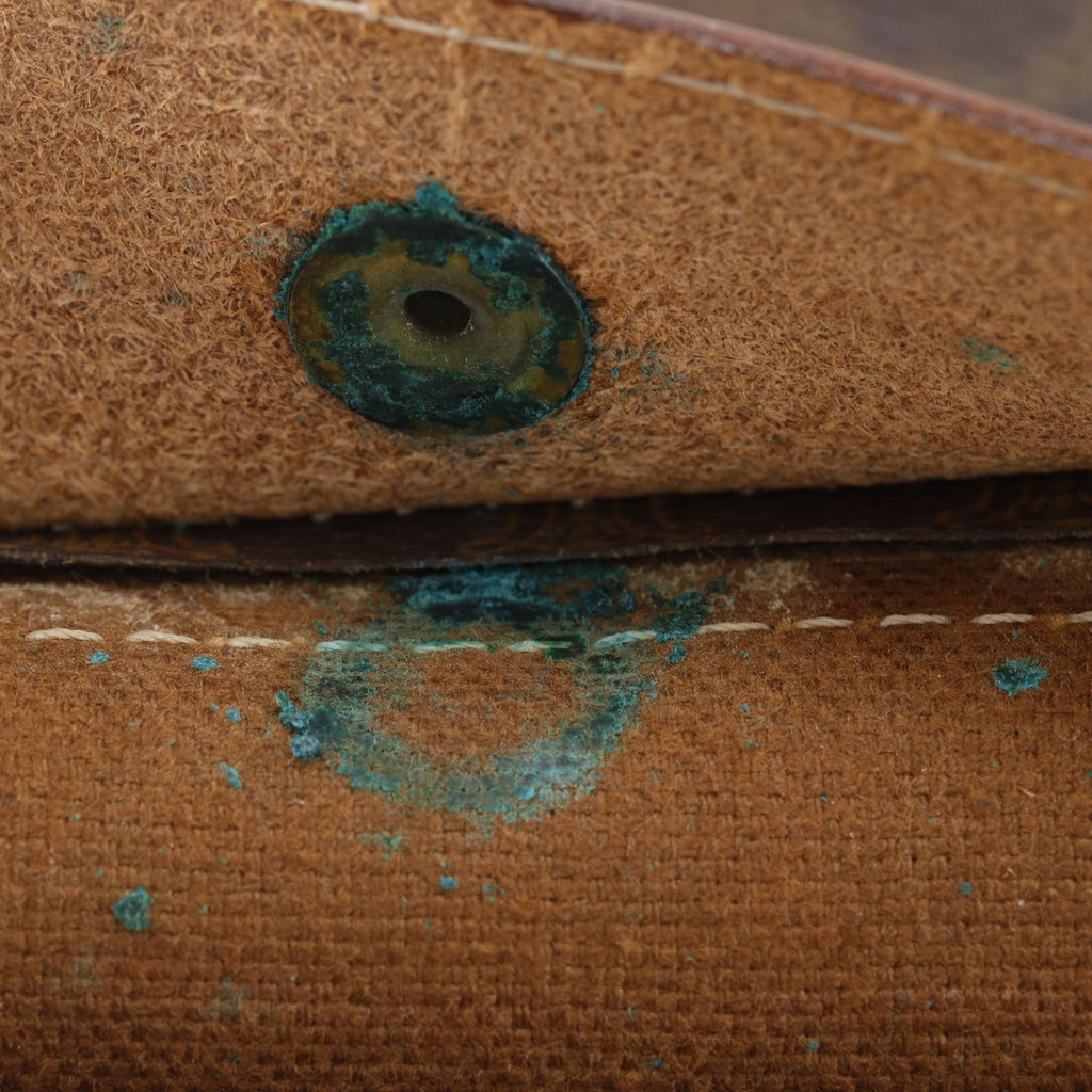 Celine Triomphe Macadam Pattern Vintage Brown Tote — view 9