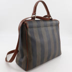 Fendi Pecan Pattern 2-Way Shoulder Vintage Brown Handbag — view 3