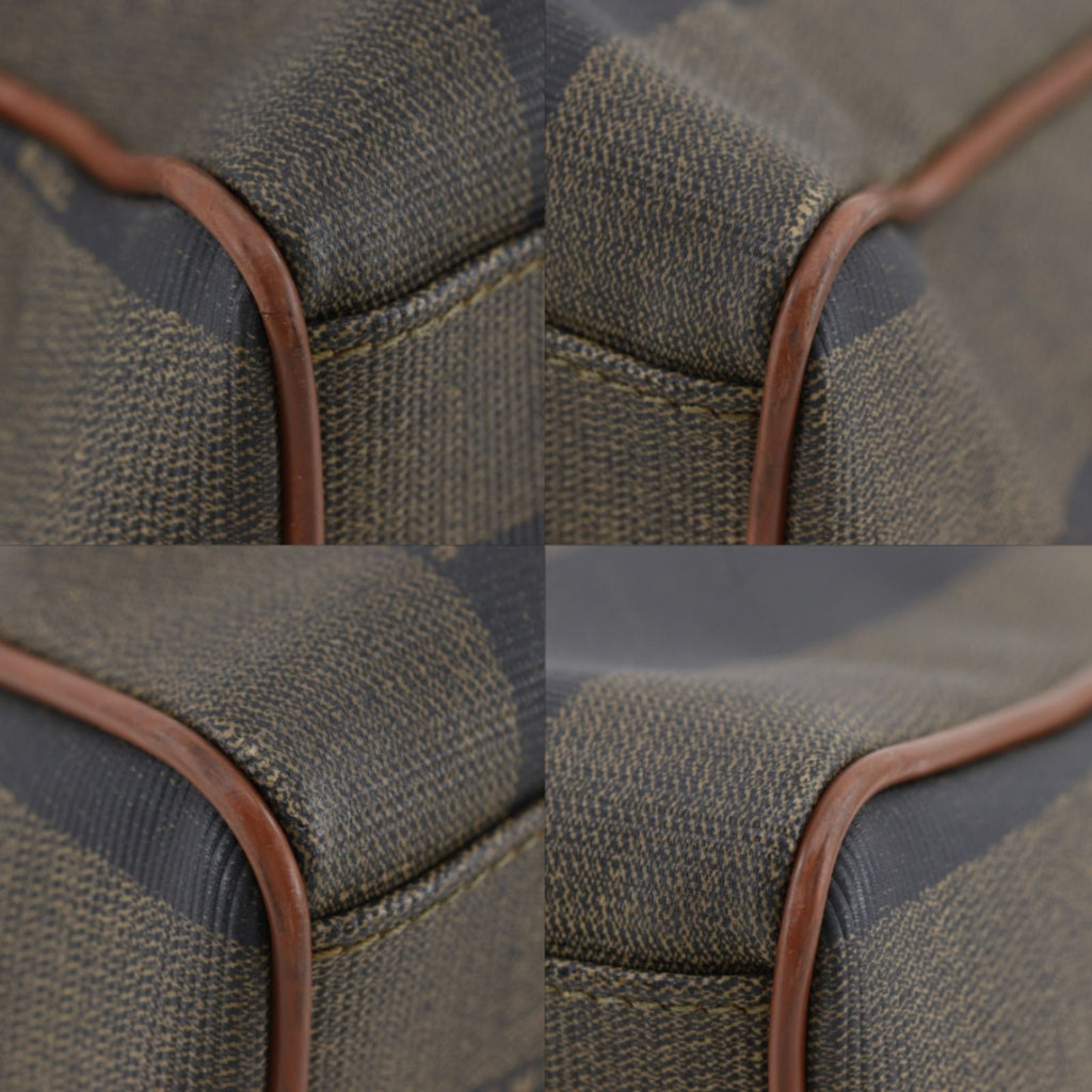Fendi Pecan Pattern 2-Way Shoulder Vintage Brown Handbag — view 4