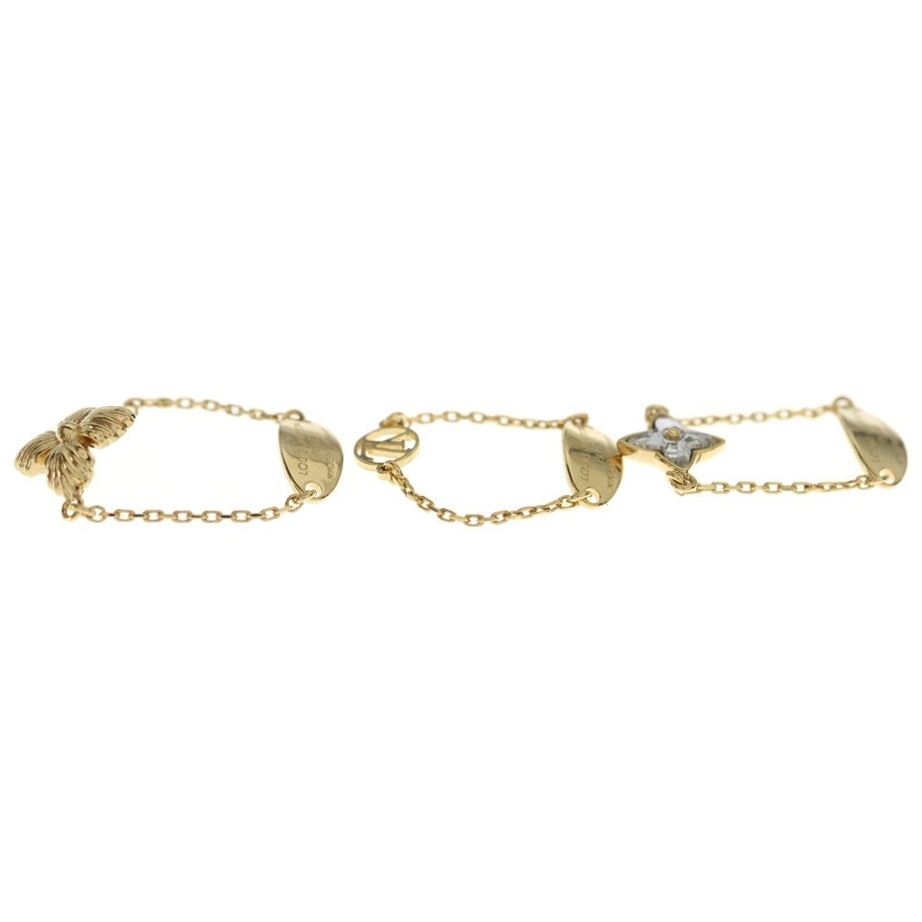 Louis Vuitton Set Bague Blue Mingstrasse Ring Rhinestone Gold Plated — view 4