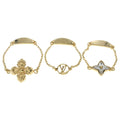 Louis Vuitton Set Bague Blue Mingstrasse Ring Rhinestone Gold Plated