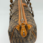 Dior Trotter Chain Shoulder Bag Leather Brown Vintage — view 7