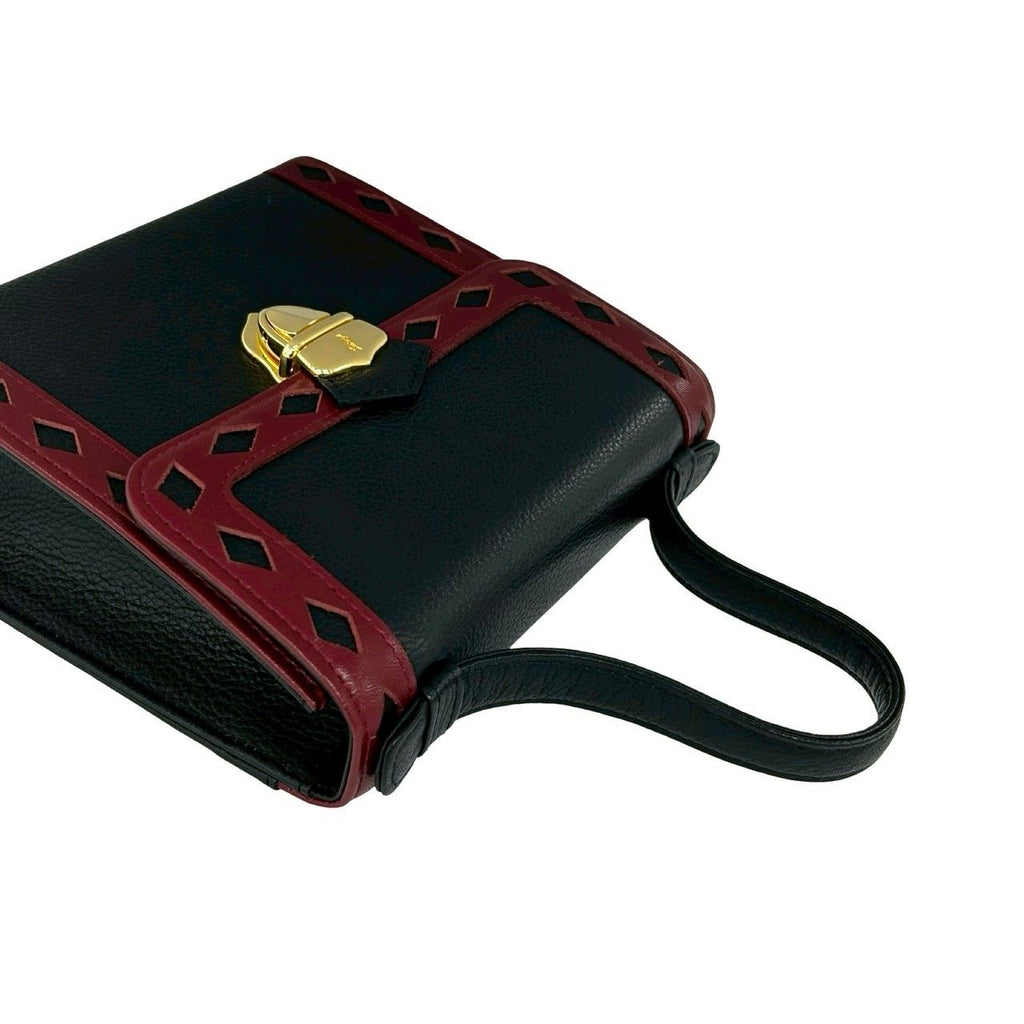 Saint Laurent Cutout Leather 2-Way Shoulder Bag Black — view 4