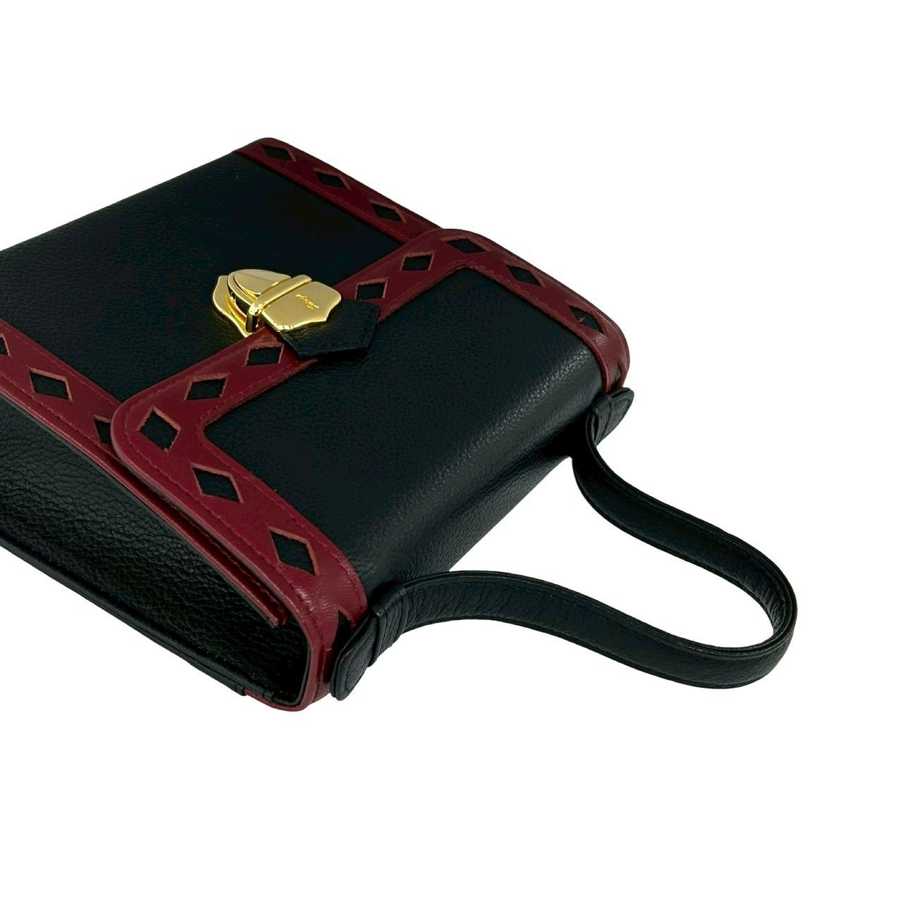 Saint Laurent Cutout Leather 2-Way Shoulder Bag Black — view 4