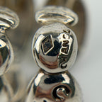 Chanel CC Logo Earrings 925 Sterling Silver Vintage — view 9