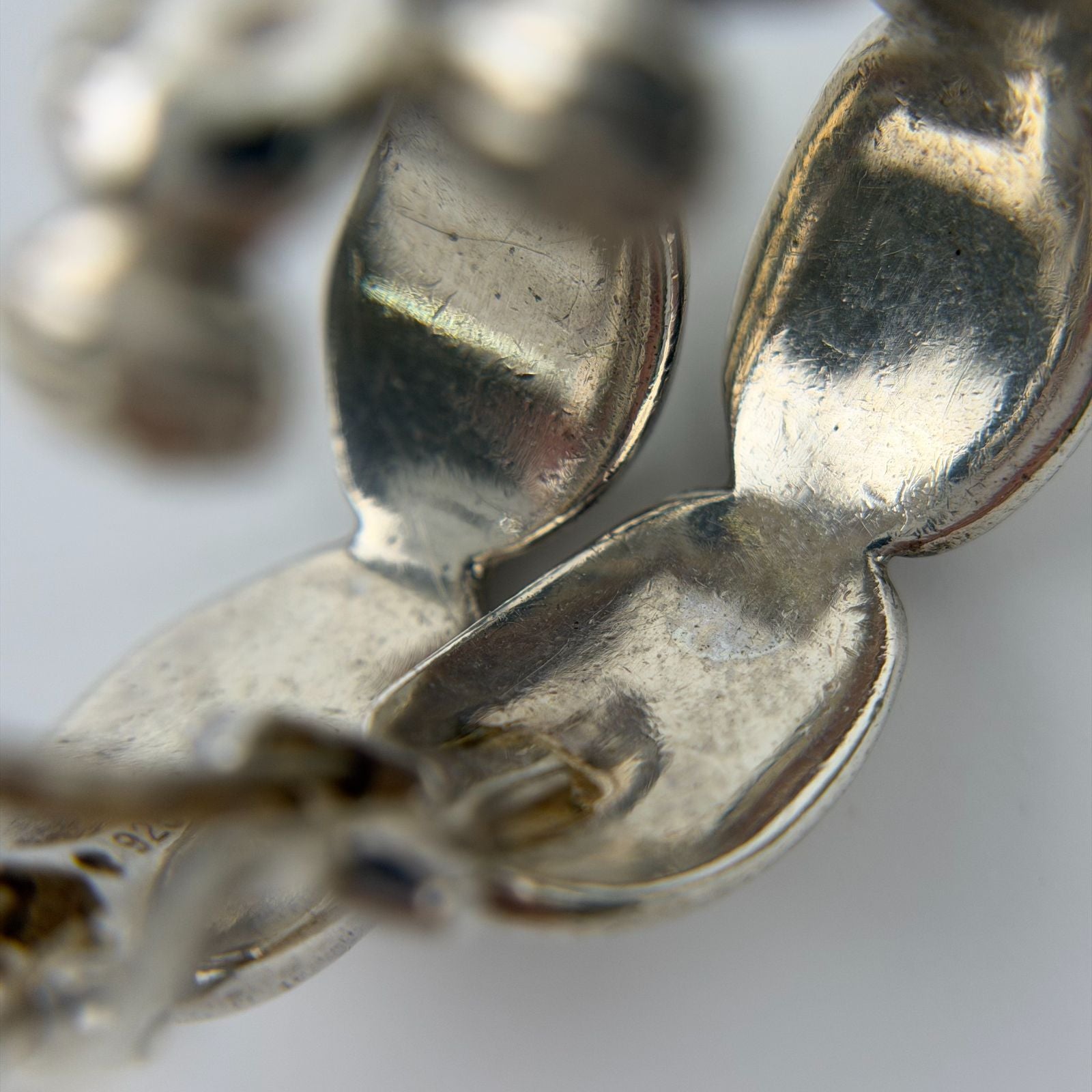 Chanel CC Logo Earrings 925 Sterling Silver Vintage — view 7