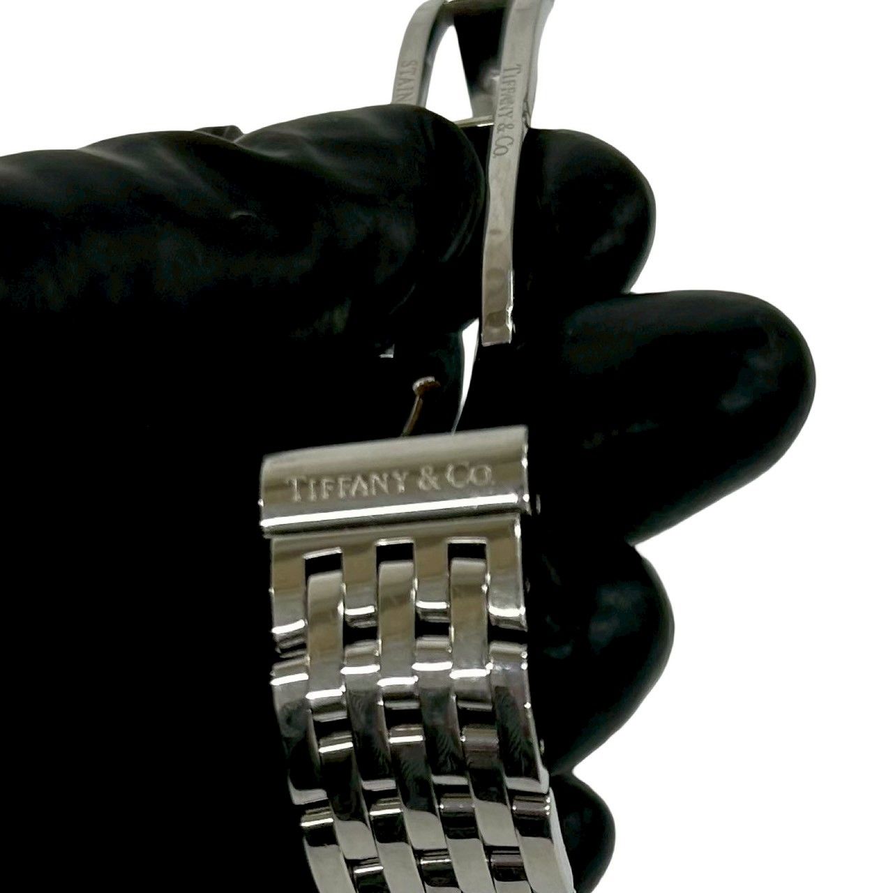 Tiffany & Co Vintage Mark Coupe Quartz Watch Stainless Steel Wristwatch Silver — view 4