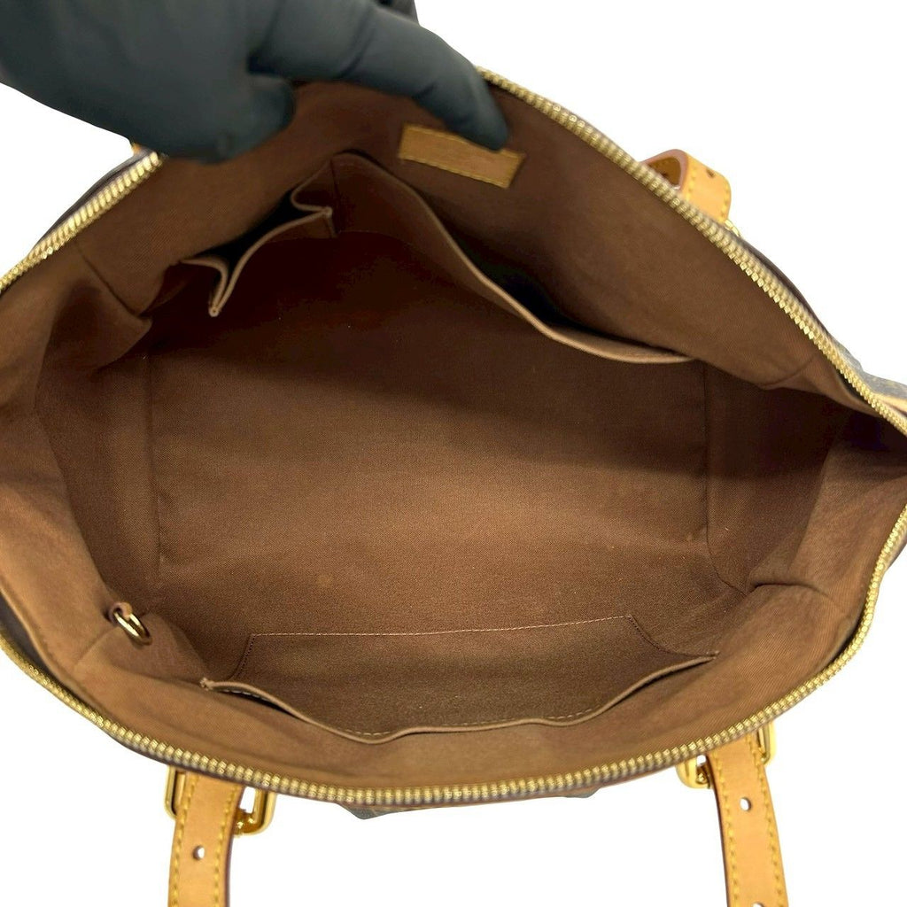 Louis Vuitton Tivoli GM Monogram Logo Pattern Leather Tote Brown — view 9