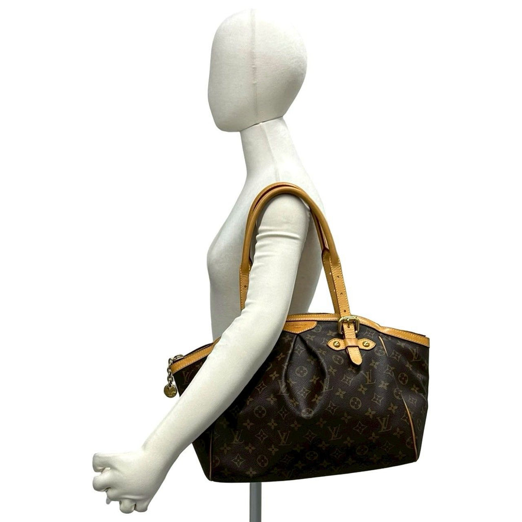 Louis Vuitton Tivoli GM Monogram Logo Pattern Leather Tote Brown — view 2