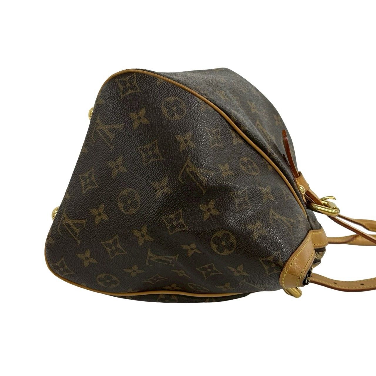 Louis Vuitton Tivoli GM Monogram Logo Pattern Leather Tote Brown — view 6