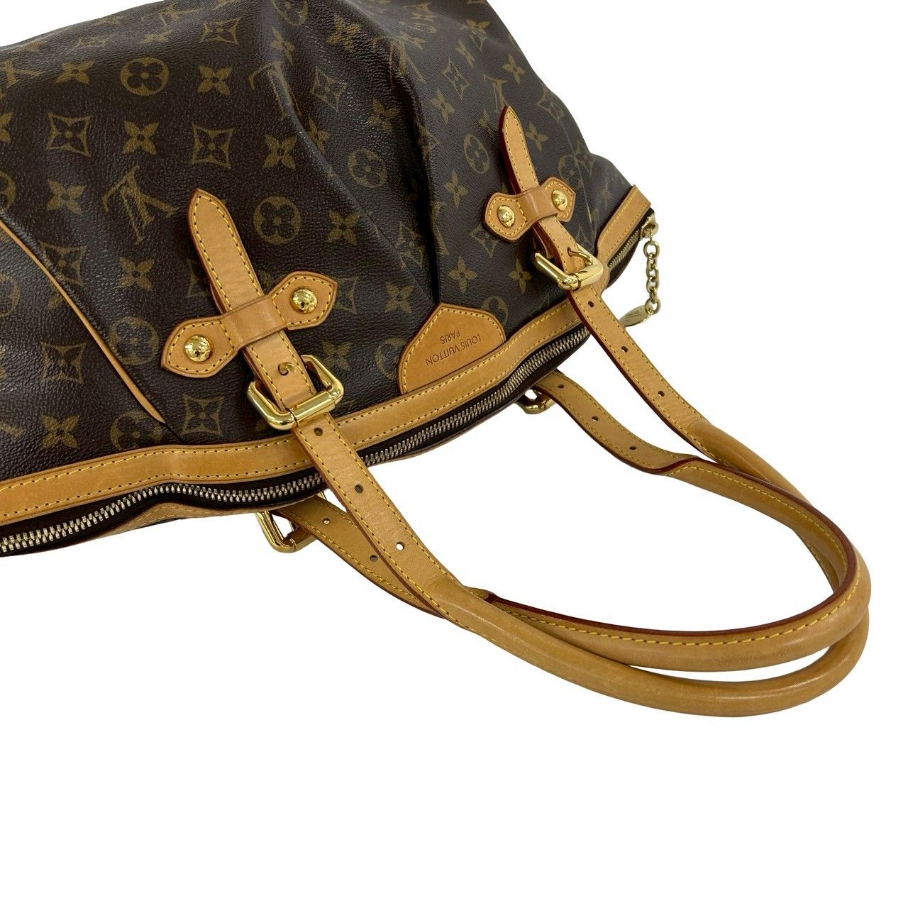Louis Vuitton Tivoli GM Monogram Logo Pattern Leather Tote Brown — view 4