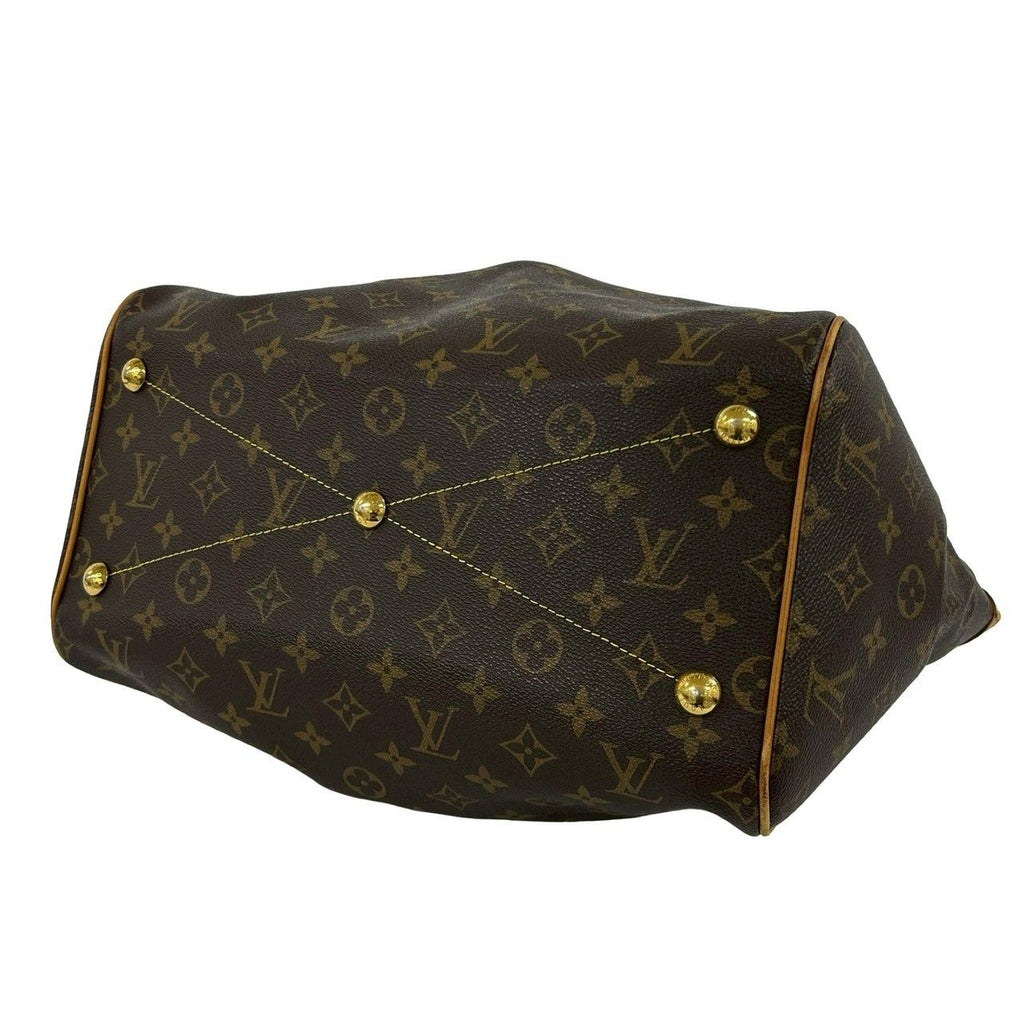 Louis Vuitton Tivoli GM Monogram Logo Pattern Leather Tote Brown — view 8