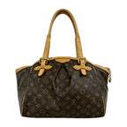 Louis Vuitton Tivoli GM Monogram Logo Pattern Leather Tote Brown — view 3