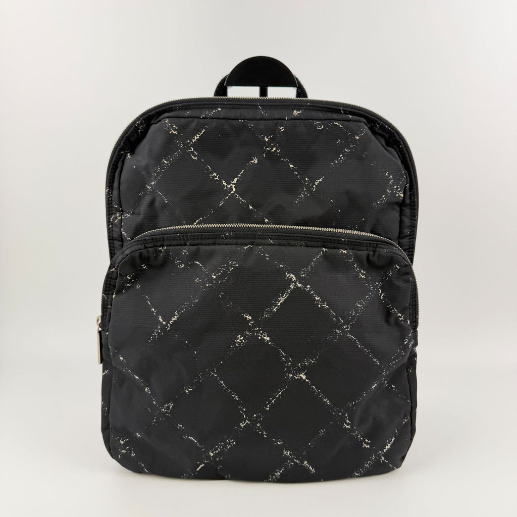 Chanel New Travel Line Backpack Nylon Black Vintage