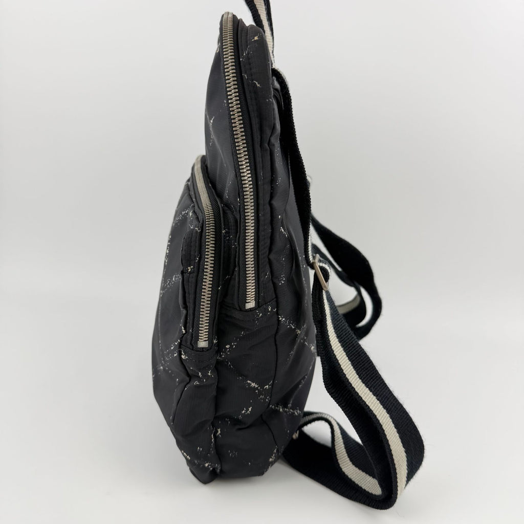 Chanel New Travel Line Backpack Nylon Black Vintage — view 4