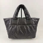 Chanel CC Logo Handbag Nylon Black Vintage — view 2