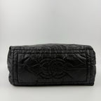 Chanel CC Logo Handbag Nylon Black Vintage — view 6
