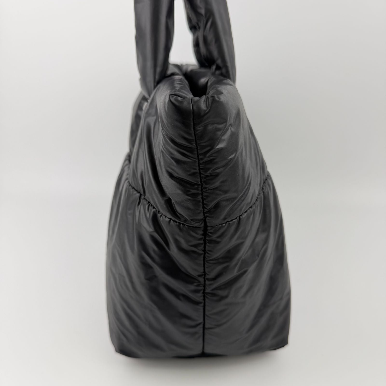 Chanel CC Logo Handbag Nylon Black Vintage — view 5