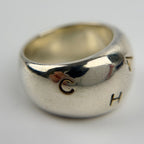 Chanel CC Logo Ring 925 Sterling Silver Vintage — view 9
