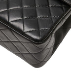Chanel Quilted CC Logo Limited Edition Chain Shoulder Bag Black Lambskin — view 6