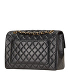 Chanel Quilted CC Logo Limited Edition Chain Shoulder Bag Black Lambskin — view 2