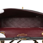 Chanel Quilted CC Logo Limited Edition Chain Shoulder Bag Black Lambskin — view 9