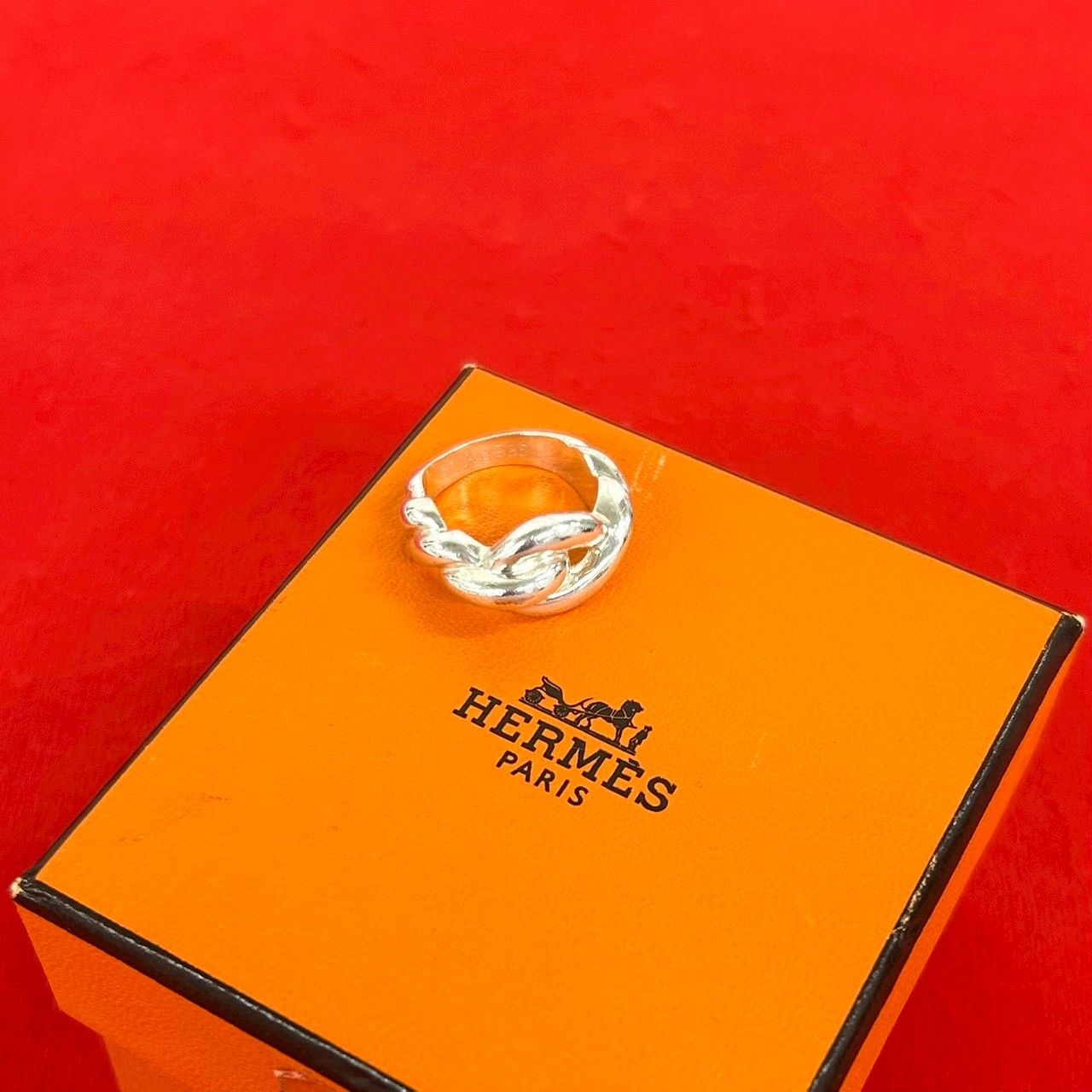 Hermes Torsade Ring 925 Sterling Silver