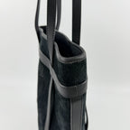 Loewe Anagram Shoulder Bag Suede Leather Black Vintage — view 5