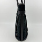 Loewe Anagram Shoulder Bag Suede Leather Black Vintage — view 6