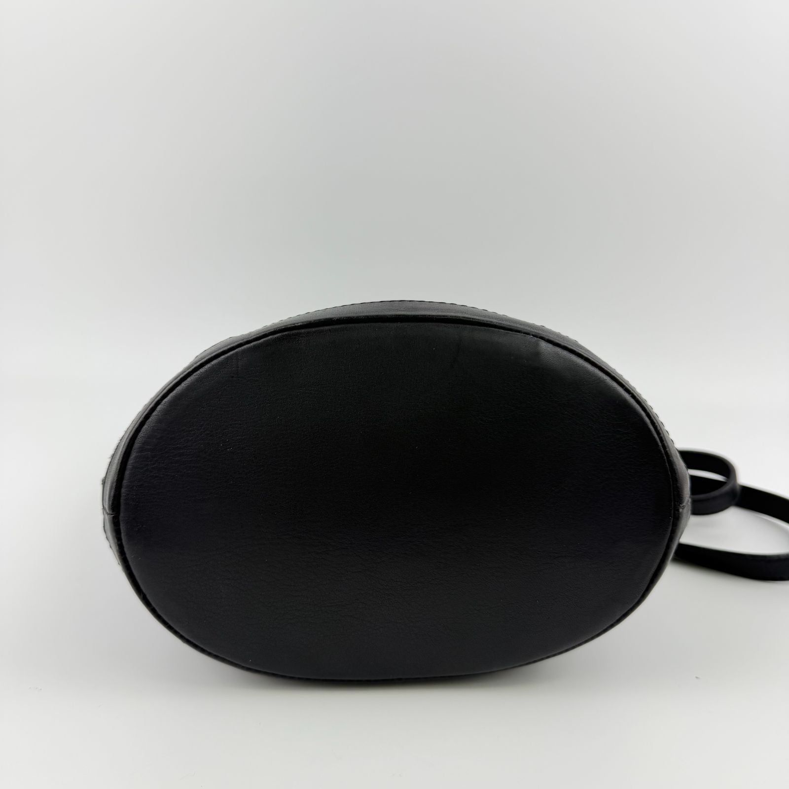 Loewe Anagram Shoulder Bag Suede Leather Black Vintage — view 8