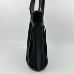 Loewe Anagram Shoulder Bag Suede Leather Black Vintage — view 4