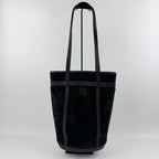 Loewe Anagram Shoulder Bag Suede Leather Black Vintage — view 2