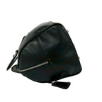 Prada Cadena Key Log Stitch Leather Mini Boston Bag Black — view 5