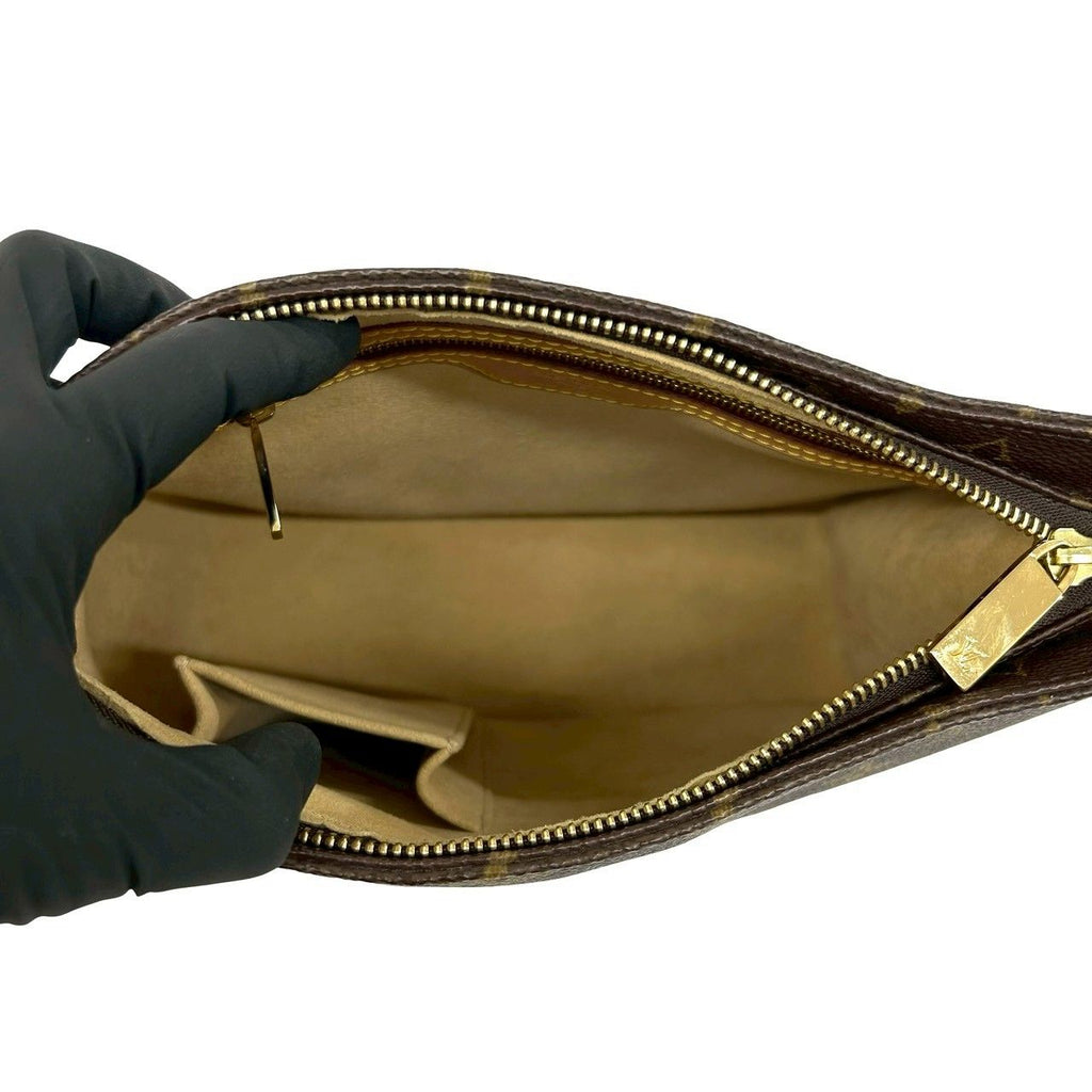 Louis Vuitton Looping MM Monogram Leather Shoulder Bag Tote Brown — view 9